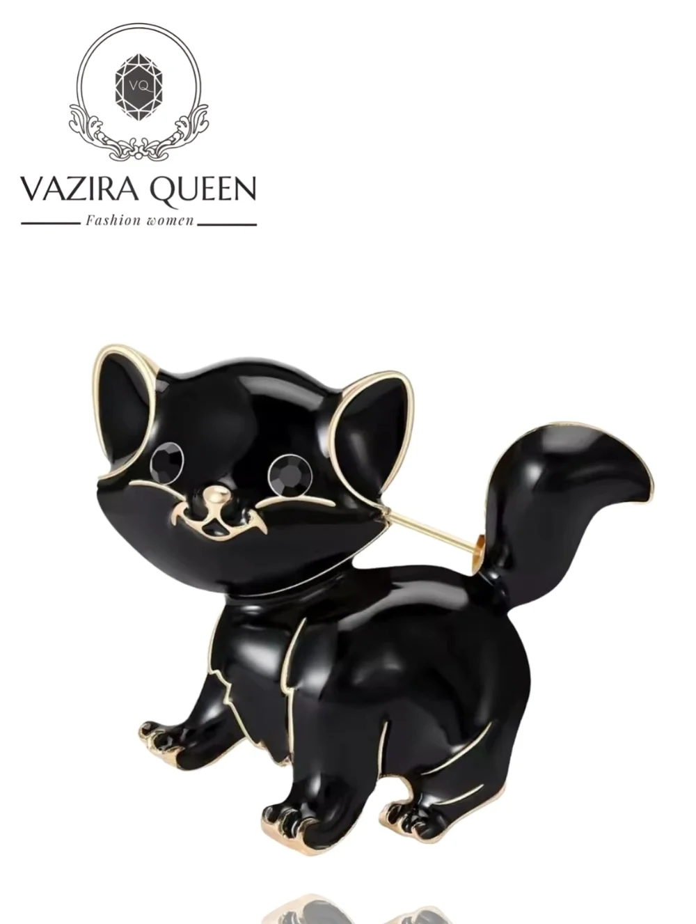 VQ Cat Brooch